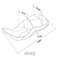 Driver Passenger Seat & Backrest Fit For Harley Touring Electra Glide 1997-2007