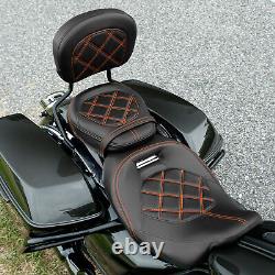 Driver Passenger Seat Backrest Pad Fit For Harley Touring Electra Glide 09-23 US