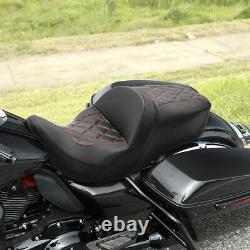 Driver Passenger Seat Cushion Fit For Harley Touring Electra Road Glide 09-Up US