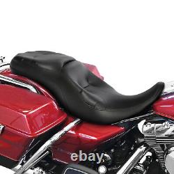 Driver Passenger Seat Cushion FitFor Harley Touring Electra Glide 97-07 06 Black