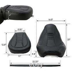 Driver Passenger Seat Fit For Harley Touring Road Street Electra Glide 2009-2020