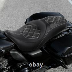 Driver & Passenger Seat Fit For Harley Touring Street Glide CVO Custom 2009-2021