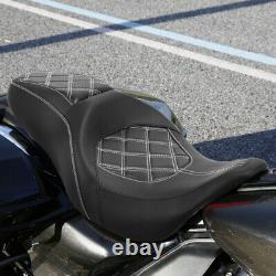 Driver & Passenger Seat Fit For Harley Touring Street Glide CVO Custom 2009-2021