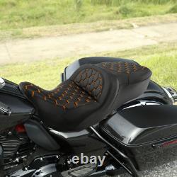 Driver Passenger Seat Fits For Harley Touring Road Street Glide FLHX 2009-2023