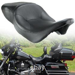 Driver Passenger Seat Low-Pro Motorcycle For Harley Touring Electra Glide 97-07