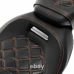Driver Passenger Seat &Pad Fit For Harley CVO Touring Electra Street Glide 09-21