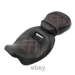 Driver Passenger Seat & Pad Fit For Harley Touring Electra Road Glide 2009-2022