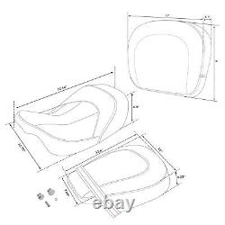 Driver Passenger Seat & Pad Fit For Harley Touring Electra Road Glide 2009-2022