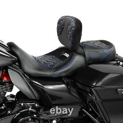 Driver Passenger Seats Backrest Fit For Harley Touring Road King Glide 2009-2023