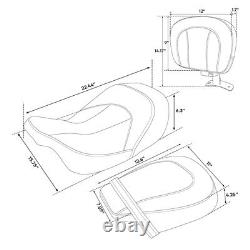 Driver Passenger Seats Backrest Fit For Harley Touring Road King Glide 2009-2023