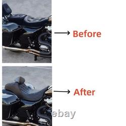 Driver Passenger Step-Up Seat with Backrest For Harley Touring Road Street Glide