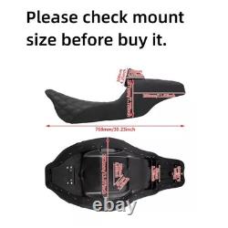 Driver Passenger Step-Up Seat with Backrest For Harley Touring Road Street Glide