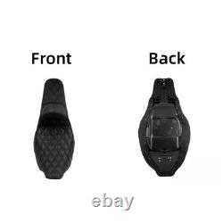 Driver Passenger Step-Up Seat with Backrest For Harley Touring Road Street Glide