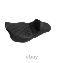 Driver Passenger Step-Up Seat with Backrest For Harley Touring Road Street Glide