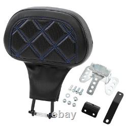 Driver Rider Backrest Pad Fit For Harley Touring Electra Glide Road King 88-Up