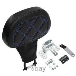 Driver Rider Backrest Pad Fit For Harley Touring Electra Glide Road King 88-Up