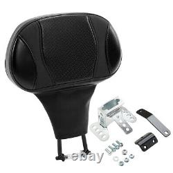 Driver Rider Backrest Pad Fit For Harley Touring Electra Street Road Glide 09-23