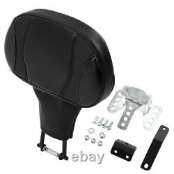 Driver Rider Backrest Pad Fit For Harley Touring Electra Street Road Glide 09-23
