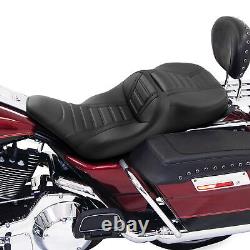 Driver Rider Passenger Seat Fit For Harley Touring Electra Glide1997-2007 Black