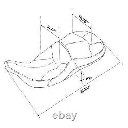 Driver Rider Passenger Seat Fit For Harley Touring Electra Glide1997-2007 Black