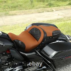 Driver Rider Passenger Seat Fit For Harley Touring Street Tri Road Glide 2009-Up