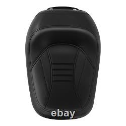 Driver Solo Rider Seat Fit For Harley Touring Street Glide Baggers 2008-24 Black