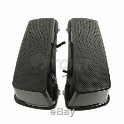 Dual 6x9 Speakers Saddlebag Lids For Harley Touring Road King Glide 1994-2013
