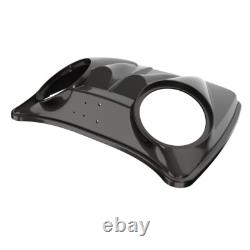 Dual 8'' Speaker Lids BLACK JACK METALLIC For Harley Tour Pack