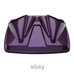 Dual 8'' Speaker Lids HARD CANDY MYSTIC PURPLE FLAKE For Harley Tour Pak Pack