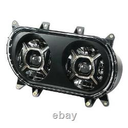 Dual Double LED Headlight Projector Fit For Harley Touring Road Glide 2015-2023