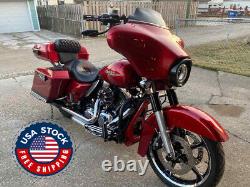Ember Red Sunglo ABS Chin Spoiler For 09-16 Air-Cooled Harley Davidson Touring