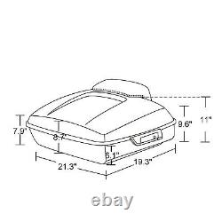 Ember Red Sunglo Chopped Tour Pak Pack Trunk Latch For Harley 97+ Road FLTRX