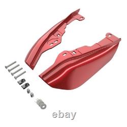 Ember Red Sunglo Mid Frame Air Deflectors Heat Shield Trim Covers For 09+ Harley