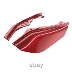 Ember Red Sunglo Mid Frame Air Deflectors Heat Shield Trim Covers For 09+ Harley