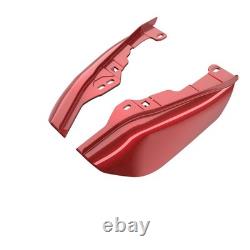 Ember Red Sunglo Mid Frame Air Deflectors Heat Shield Trim Covers For 09+ Harley