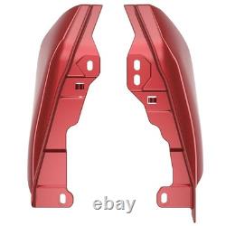 Ember Red Sunglo Mid Frame Air Deflectors Heat Shield Trim Covers For 09+ Harley