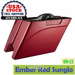 Ember Red Sunglo Stretched Extended Saddlebags Fits Harley Electra Touring 93-13