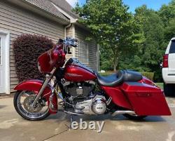 Ember Red Sunglo Stretched Extended Saddlebags Fits Harley Electra Touring 93-13