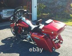 Ember Red Sunglo Stretched Extended Saddlebags Fits Harley Electra Touring 93-13