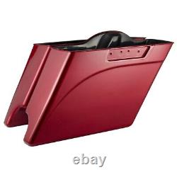 Ember Red Sunglo Stretched Extended Saddlebags Fits Harley Electra Touring 93-13