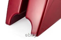 Ember Red Sunglo Stretched Extended Saddlebags Fits Harley Electra Touring 93-13