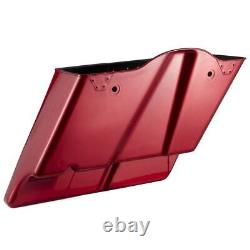 Ember Red Sunglo Stretched Extended Saddlebags Fits Harley Electra Touring 93-13