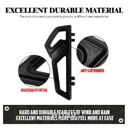Empire Black Driver Footboards Floorboards For Harley Touring Street Road Glide