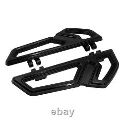 Empire Black Driver Footboards Floorboards For Harley Touring Street Road Glide