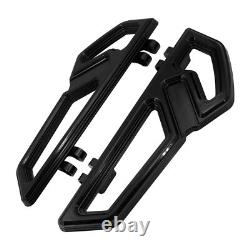 Empire Black Driver Footboards Floorboards For Harley Touring Street Road Glide
