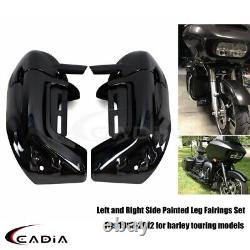 Engine Guard Side Lower Vented Leg Fairing for Harley Touring Road Street Glide
