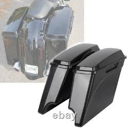 Extended Saddlebags Fits For Harley Touring Electra Street Glide 93-13 Unpainted