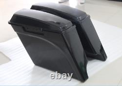 Extended Saddlebags Fits For Harley Touring Electra Street Glide 93-13 Unpainted