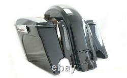 Extended saddlebags with CVO Dual Cut Stretched Rear Fender 4 Harley Touring 09-13