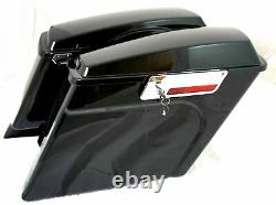 Extended saddlebags with CVO Dual Cut Stretched Rear Fender 4 Harley Touring 09-13